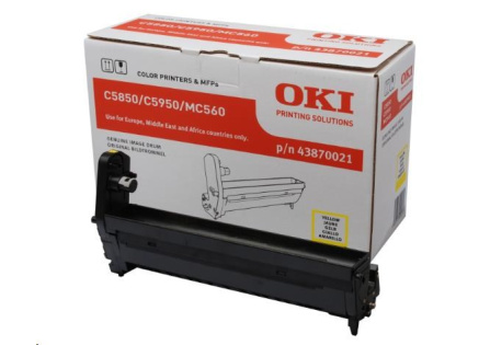 Oki Obraz. válec pro žlutý toner do C5850/C5950/MC560 (20k) Oki Obraz. válec pro žlutý toner do C5850/C5950/MC560 (20k)