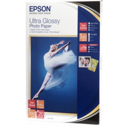 EPSON Paper Ultra Glossy Photo 10x15 (20 listů), 300g/m2