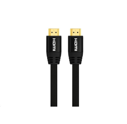 WG Datový kabel HDMI to HDMI / 1m / nylon braided / black