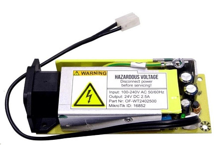 MikroTik 24V2APOW - 24V, 2.5A náhradní napájecí zdroj pro CCR1009-7G-1C-1S+ a CRS317-1G-16S+RM MikroTik 24V2APOW - 24V, 2.5A náhradní napájecí zdroj pro CCR1009-7G-1C-1S+ a CRS317-1G-16S+RM