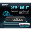 QNAP switch QSW-1105-5T (5x2,5GbE,fanless)