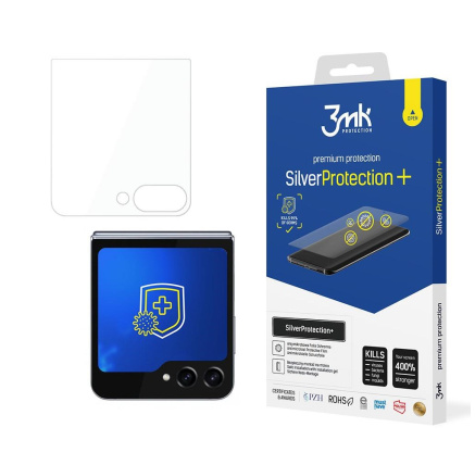 3mk ochranná folie SilverProtection+ pro Samsung Galaxy Z Flip5 (přední LCD), 3mk ochranná folie SilverProtection+ pro Samsung Galaxy Z Flip5 (přední LCD),