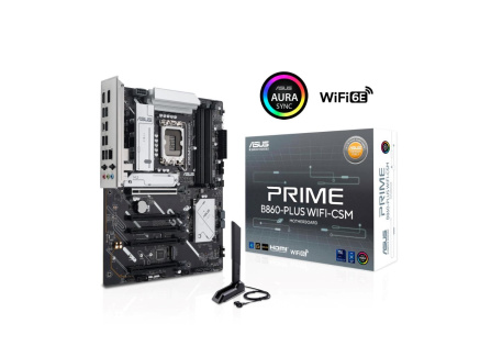 ASUS MB Sc LGA1851 PRIME B860-PLUS WIFI, Intel B860, 4xDDR5, 1xDP, 1xHDMI, WiFi, ATX