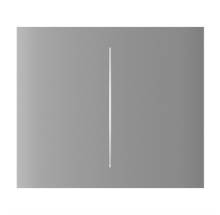 Ajax  CenterButton (2-gang) vertical - Středové dvou tlačítko, vertikální instalace, mlhová