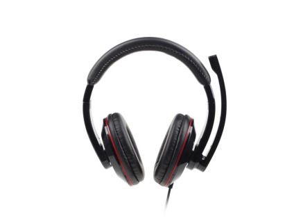 GEMBIRD sluchátka s mikrofonem MHS-001, černá lesklá GEMBIRD sluchátka s mikrofonem MHS-001, černá lesklá