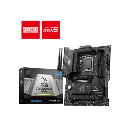 MSI MB Sc LGA1700 MAG B760 TOMAHAWK WIFI, Intel B760, 4xDDR5, 1xDP, 1xHDMI, WI-FI