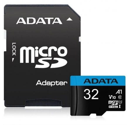 ADATA MicroSDHC karta 32GB UHS-I Class 10, A1 + SD adaptér, Premier