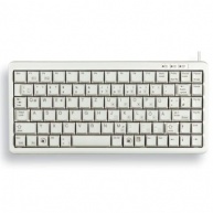 CHERRY klávesnice G84-4100 COMPACT KEYBOARD, lehká, USB, EU, bílá