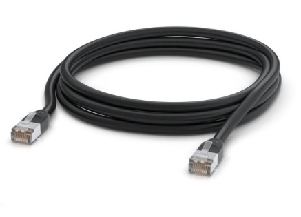 UBNT UACC-Cable-Patch-Outdoor-3M-BK, Outdoor UniFi patch kabel, 3m, Cat5e, černý