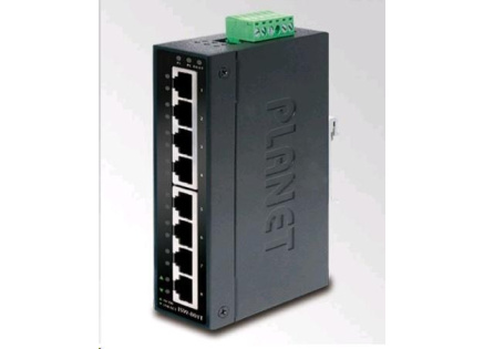 Planet switch IGS-801T, průmysl.verze 8x10/100/1000, DIN, IP30, -40 až 75°C, 12-48V