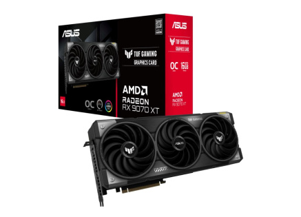 ASUS VGA AMD Radeon RX 9070 XT TUF GAMING OC 16GB, RX 9070 XT, 16GB GDDR6, 3xDP, 1xHDMI