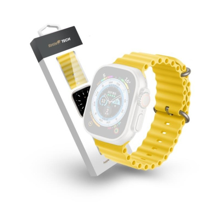 RhinoTech řemínek Ocean pro Apple Watch 42/44/45/49mm žlutá
