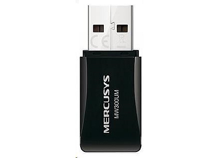 MERCUSYS MW300UM WiFi4 USB adapter (N300,2,4GHz,USB2.0)