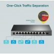 TP-Link CCTV switch TL-SG1210MP (8xGbE, 1xGbE uplink, 1xGbE/SFP combo uplink, 8x PoE+, 123W, fanless)