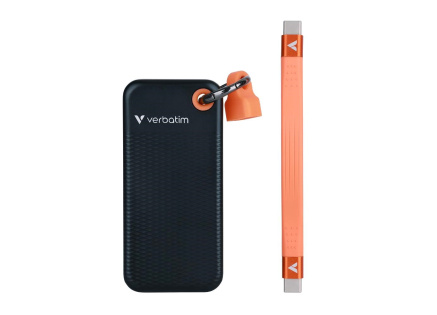 VERBATIM Externí SSD Pocket SSD 2TB, USB-C 3.1, černá/oranžová