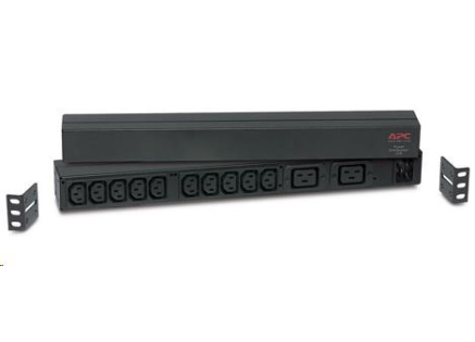 APC Rack PDU, Basic, 1U, 16A, 208&230V, (10)C13 & (2)C19, IEC-320 C20 2.5m