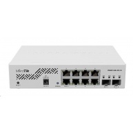 MikroTik Cloud Smart Switch CSS610-8G-2S+IN, 8 gigabit.portů, PoE-In, 2xSFP+, SwOS
