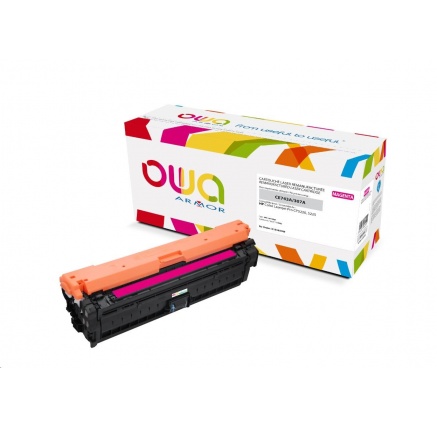 OWA Armor toner pro HP Color Laserjet CP5220, 5225, 7300 Stran, CE743A, červená/magenta OWA Armor toner pro HP Color Laserjet CP5220, 5225, 7300 Stran, CE743A, červená/magenta