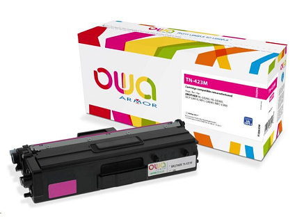 OWA Armor toner pro BROTHER HL-L 8260, 4.000 str., kom. s TN423M červená/magenta