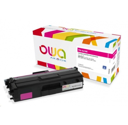 OWA Armor toner pro BROTHER HL-L 8260, 4.000 str., kom. s TN423M červená/magenta OWA Armor toner pro BROTHER HL-L 8260, 4.000 str., kom. s TN423M červená/magenta