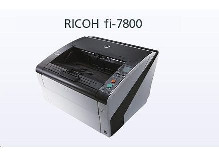 RICOH skener Fi-7800 A3, color, duplex, 110ppm v barvě 300dpi, USB 2.0, ADF 500, Z: 12M