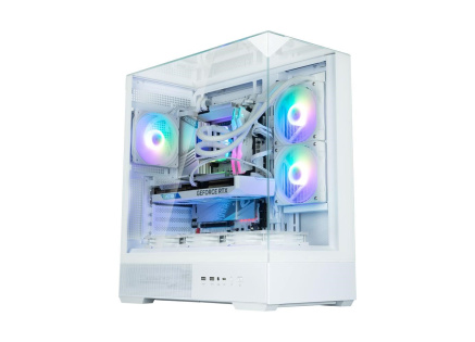 ZALMAN case P40 Prism, Mid Tower, ATX, 2xUSB 3.0, 1xUSB-C, 1x 120mm ARGB Fan, bílá