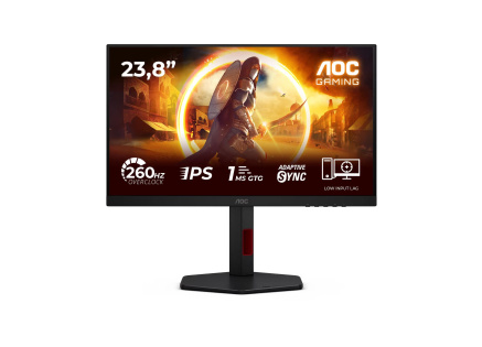AOC MT IPS LCD WLED 23,8" 24G4ZR - IPS panel, 1980x1080, 260Hz, HDMI, DP, Pivot