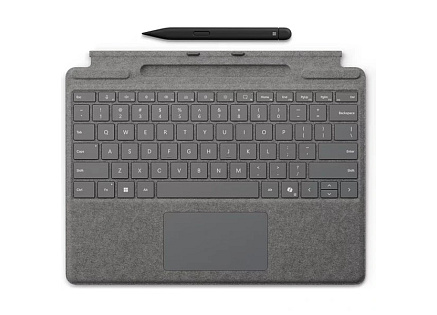 Microsoft Surface Pro Keyboard + Slim Pen, Pen Storage, Copilot Button CZ, Platinum