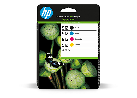 HP 912 CMYK Original Ink Cartridge 4-Pack (315 / 315 / 315 / 250 pages) HP 912 CMYK Original Ink Cartridge 4-Pack (315 / 315 / 315 / 250 pages)