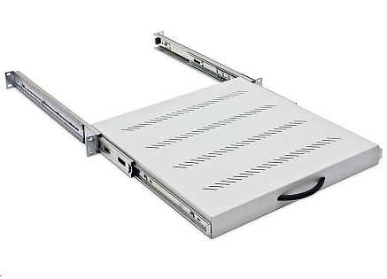 TRITON Police výsuvná 19", 1U/550mm, nosnost 45kg, černá