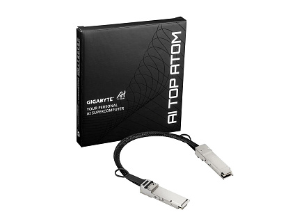 GIGABYTE AI TOP QSFP DAC kabel 400G 0.4m GIGABYTE AI TOP QSFP DAC kabel 400G 0.4m