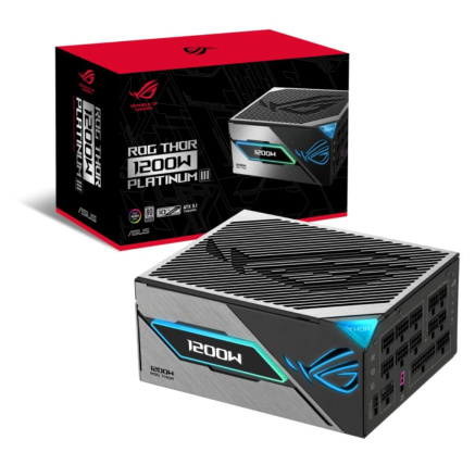ASUS zdroj ROG Thor 1200W Platinum III, 135mm, 80Plus Platinum, ATX 3.1