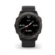 Garmin epix Pro (Gen 2) Glass - 51 mm - Gray / Black Silicone Band EU