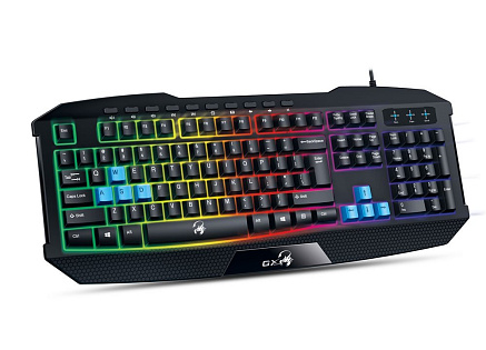 GENIUS klávesnice GX GAMING K-215 / herní, drátová, podsvícená/ USB/ černá/ CZ+SK layout GENIUS klávesnice GX GAMING K-215 / herní, drátová, podsvícená/ USB/ černá/ CZ+SK layout