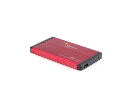GEMBIRD externí box pro 2.5" zařízení, USB 3.0, SATA, červený GEMBIRD externí box pro 2.5" zařízení, USB 3.0, SATA, červený