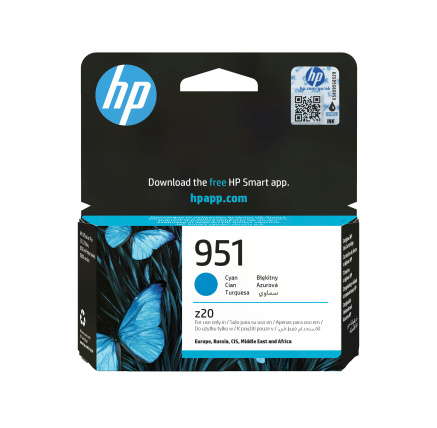 HP 951 Cyan Original Ink Cart, CN050AE (700 pages)