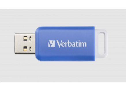 VERBATIM Flash Disk 64GB DataBar USB 2.0 Drive, modrá