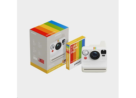 Polaroid Now Gen 3 Pebble White bundle with Color Film (8 photos)