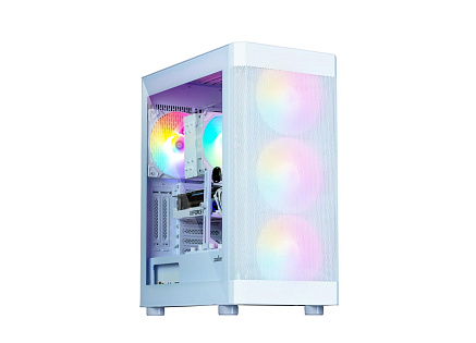 ZALMAN case I4 TG, Mid Tower, ATX, 2xUSB 3.0, 1xUSB 2.0, 4x 120mm RGB Fan, bílá