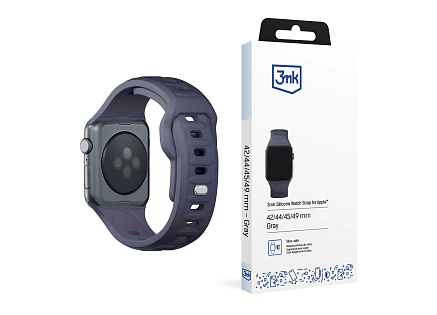 3mk řemínek Watch Strap pro Apple 42/44/45/49 mm Gray