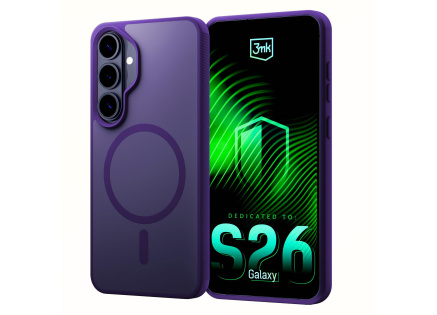 3mk ochranný kryt Smoke MagCase Purple pro Samsung Galaxy S26+