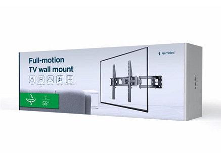 GEMBIRD Držák TV WM-55ST-03, 32"-55" (35kg), nastavitelný GEMBIRD Držák TV WM-55ST-03, 32"-55" (35kg), nastavitelný