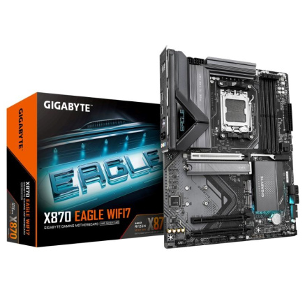 GIGABYTE MB Sc AM5 X870 EAGLE WIFI7, AMD X870, 4xDDR5, 1xHDMI, 2xUSB4, WiFi