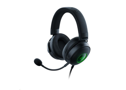 RAZER sluchátka Kraken V3 Hypersense, USB, černá