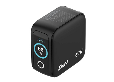 VERBATIM Mini GaN Nabíječka s displejem 65W, 2xUSB-C, 1xUSB-A, černá