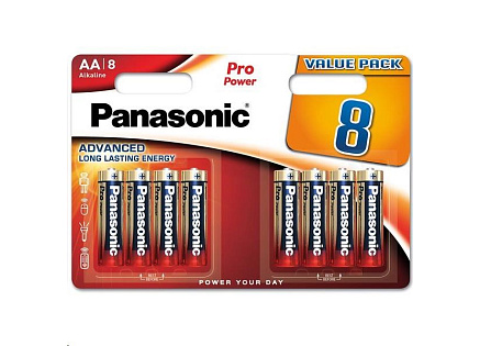 PANASONIC Alkalické baterie Pro Power LR6PPG/8BW AA 1,5V (Blistr 8ks) PANASONIC Alkalické baterie Pro Power LR6PPG/8BW AA 1,5V (Blistr 8ks)