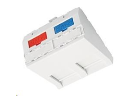 Solarix Modul French style 45 x 45mm pro 2 keystony úhlový bílý SXF-M-2-45-WH-U Solarix Modul French style 45 x 45mm pro 2 keystony úhlový bílý SXF-M-2-45-WH-U