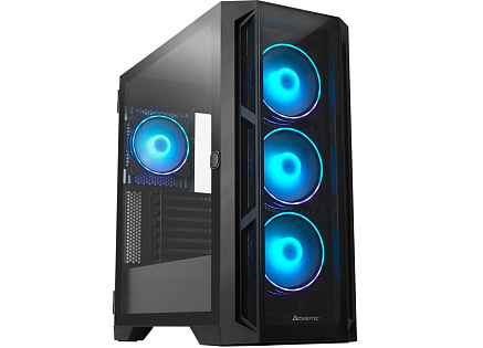 CHIEFTEC skříň APEX, E-ATX, 1x USB-C 3.2, 2x USB 3.0, 4x 120mm ARGB Fan, ARGB Hub, černá
