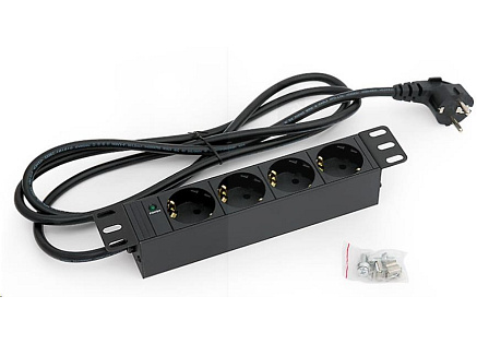 TRITON 10" rozvodný panel 4x230V DIN- 2m, černý