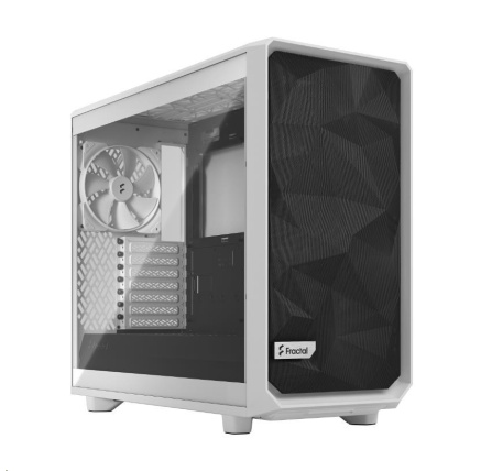 FRACTAL DESIGN skříň Meshify 2 Lite White TG Clear Tint, 2x USB 3.0, bez zdroje, E-ATX